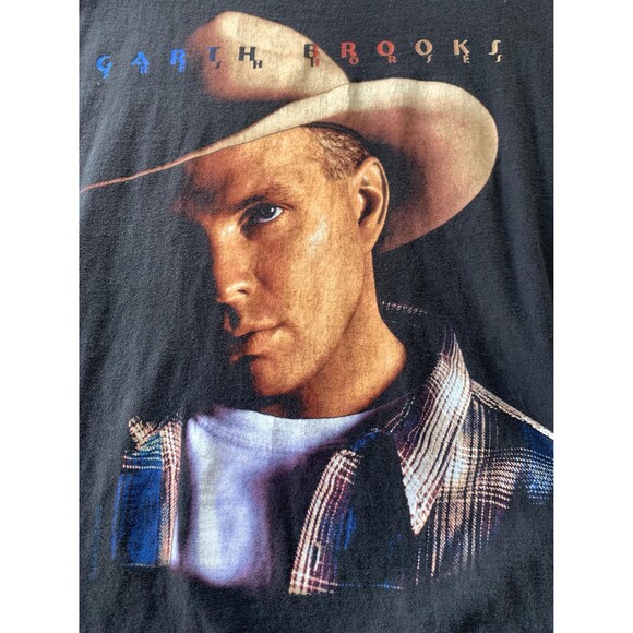 Vintage 90s Garth Brooks Country Music Concert tour Tshirt Size XL - Picture 2 of 8
